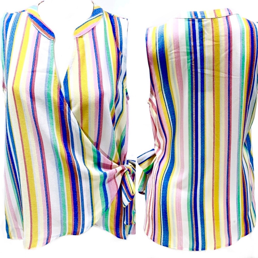 Gibson Multi-Color Wrap Top (NWT)